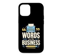 Mots sont Mon metier Ecrivain Machine a ecrire Coque pour iPhone 12/12 Pro