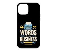 Mots sont Mon metier Ecrivain Machine a ecrire Coque pour iPhone 12 Mini