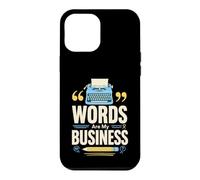 Mots sont Mon metier Ecrivain Machine a ecrire Coque pour iPhone 12 Pro Max