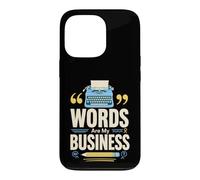 Mots sont Mon metier Ecrivain Machine a ecrire Coque pour iPhone 13 Pro