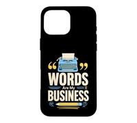 Mots sont Mon metier Ecrivain Machine a ecrire Coque pour iPhone 16 Pro Max