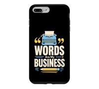 Mots sont Mon metier Ecrivain Machine a ecrire Coque pour iPhone 7 Plus/8 Plus