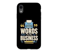 Mots sont Mon metier Ecrivain Machine a ecrire Coque pour iPhone XR