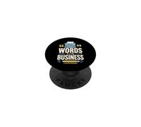 Mots sont Mon metier Ecrivain Machine a ecrire PopSockets PopGrip Adhésif