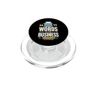Mots sont Mon metier Ecrivain Machine a ecrire PopSockets PopGrip pour MagSafe