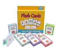 Mots visuels de la maternelle, cartes flash avec mot visuel | 220 cartes de mots à haute fréquence,Jouets d'apprentissage et d'éducation, jeux de mots, cartes flash de lecture pour fournitures