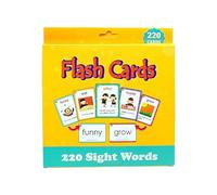 Mots vues, mots de vue de la maternelle - 220 mots de vue cartes haute fréquence, lecture de cartes Flash, jeux de vocabulaire réutilisables, jeux de mots de vue pour écoliers à domicile, garçons