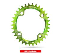 Motsuv-104bcd 32t/34t/36t/38t Narrond Vélo Plateau Vtt Pièces De Vélo Lumière Étoile Anneau Pour Shimano Série 104 Bcd Accessoire - Type Oval Green-38t