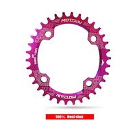 Motsuv-104bcd 32t/34t/36t/38t Narrond Vélo Plateau Vtt Pièces De Vélo Lumière Étoile Anneau Pour Shimano Série 104 Bcd Accessoire - Type Oval Purple-36t