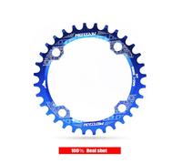 Motsuv-104bcd 32t/34t/36t/38t Narrond Vélo Plateau Vtt Pièces De Vélo Lumière Étoile Anneau Pour Shimano Série 104 Bcd Accessoire - Type Round Blue-36t
