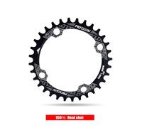 Motsuv-104bcd 32t/34t/36t/38t Narrond Vélo Plateau Vtt Pièces De Vélo Lumière Étoile Anneau Pour Shimano Série 104 Bcd Accessoire - Type Round Black-32t