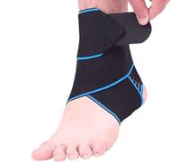 Motswedi Chevillère Entorse, fFexible et Ultra Fine, Ajustable Chevillère de Maintien Renforcée, Unisexe Chevillere de Maintien Sport, Ajustable, pour Foot, Marche - Bleu