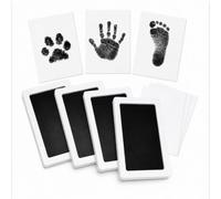 Motswedi Empreinte Main Pied Bebe, Sécurité Pro-Peau, Kit Empreinte Bebe, 4 Pièces, Empreinte Chien, Impression Claire, Convient Pour Les Nouveaux-Nés, Chiens Et Chats