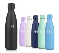 Motswedi Gourde Isotherme, 0.75L sans BPA, Bouteille Isotherme, 24h Froid & 12h Chaud, Gourde Inox, Anti Fuite, Gourde Isotherme Enfant, Gourde pour Enfant & Adulte, Sport, Gym, École, Noir