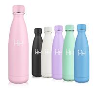 Motswedi Gourde Isotherme, 500ml sans BPA, Bouteille Isotherme, 24h Froid & 12h Chaud, Gourde Inox, Anti Fuite, Gourde Isotherme Enfant, Gourde pour Enfant & Adulte, Sport, Gym, École, Rose