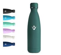 Motswedi Gourde Isotherme, 500ml, sans BPA, Gourde Inox Enfant, 24h Froid & 12h Chaud, Thermos Isotherme, Réutilisable, Bouteille d'eau, pour Randonnée, Sport, Fitness, Gym, Vert Militaire