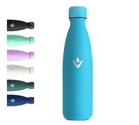 Motswedi Gourde Isotherme, 500ml, sans BPA, Gourde Inox Enfant, 24h Froid & 12h Chaud, Thermos Isotherme, Réutilisable, Bouteille d'eau, pour Randonnée, Sport, Fitness, Gym, Bleu Ciel