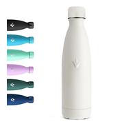 Motswedi Gourde Isotherme, 500ml, sans BPA, Gourde Inox Enfant, 24h Froid & 12h Chaud, Thermos Isotherme, Réutilisable, Bouteille d'eau, pour Randonnée, Sport, Fitness, Gym, Blanc Cassé