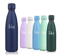Motswedi Gourde Isotherme, 750 ml sans BPA, Bouteille Isotherme, 24h Froid & 12h Chaud, Gourde Inox, Anti Fuite, Gourde Isotherme Enfant, Gourde pour Enfant & Adulte, Sport, Gym, École, Bleu Foncé