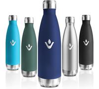 Motswedi Gourde Isotherme, 750ml, Gourde Inox Enfant, 24h Froid & 12h Chaud, Thermos Isotherme, sans BPA, Réutilisable, Bouteille d'eau, pour Randonnée, Sport, Fitness, Gym, Bleu Foncé