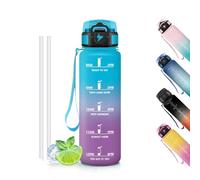 Motswedi Gourde, Sans BPA 500 ml, Gourde Avec Paille, Étanche Verrou De Sécurité, Bouteille, Citations De Motivation Pour s'hydrater,Bouteille d'eau