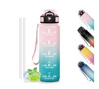 Motswedi Gourde, Sans BPA 500 ml, Gourde Avec Paille, Étanche Verrou De Sécurité, Bouteille, Citations De Motivation Pour s'hydrater,Bouteille d'eau
