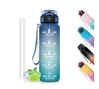 Motswedi Gourde, Sans BPA 500 ml, Gourde Avec Paille, Étanche Verrou De Sécurité, Bouteille, Citations De Motivation Pour s'hydrater,Bouteille d'eau