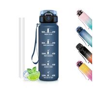 Motswedi Gourde, Sans BPA 500 ml, Gourde Avec Paille, Étanche Verrou De Sécurité, Bouteille, Citations De Motivation Pour s'hydrater,Bouteille d'eau
