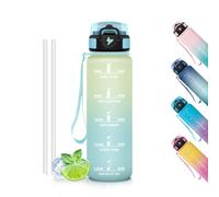 Motswedi Gourde, Sans BPA 500 ml, Gourde Avec Paille, Étanche Verrou De Sécurité, Bouteille, Citations De Motivation Pour s'hydrater,Bouteille d'eau