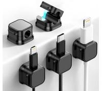 Motswedi Passe Cable Bureau, Organisateur de Câble, 5 Pièces, Magnétique Auto-adhésifs Rangement Câble HDMI, USB, Audio pour Bureau, Table, Cuisine