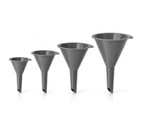 Motswedi Universel Entonnoir, 4 Pièces, Mini, Petit, Moyen et Grand, Entonnoir Cuisine Pour Remplir De Bouteilles, Récipients, Gaz et Huile Automobile, Gris