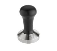 Motta 8100/B Presse-mouture Plat en Acier Inoxydable - avec Manche en Bois véritable Noir - 58 mm