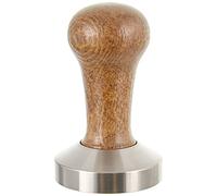 Motta 8100/M Presse-mouture Plat en Acier Inoxydable - avec Manche en Bois véritable Marron - 58 mm