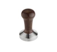 Motta 8120/M Tamper avec poignée en bois et base en acier inoxydable, Ø 49 mm, Marron