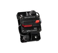 Mottdam - Disjoncteur de voiture 50 A 12 V-48 V DC étanche avec support de fusible à réinitialisation manuelle pour voiture, bateau (50 A)