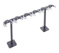 Mottez – Range trotinettes sur pieds B061C6 – Tube acier carré 30 – Noir – 6 trottinettes