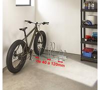 Mottez B129V3XL Râtelier 3 vélos sur 2 Niveaux Fat Bike, Gris