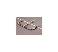 Mottez Barrière de parking B307C rabattable standard, gris