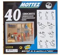 MOTTEZ - Lot de 40 crochets un