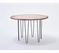 MOTTEZ M504CBC LOT 4 PIEDS TABLE FIL HT 71CM BLANC