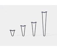 MOTTEZ M513CBC LOT 4 PIEDS TABLE FIL INCLINE HT 50CM BLANC