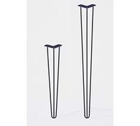 MOTTEZ M521CNO LOT 4PIED TABLE 3 FIL DROIT HT 110CM NOIR