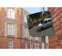 Mottez Miroir de Sortie Rectangle Vert 30 x 40 cm