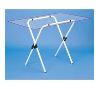 MOTTEZ Mono tréteau en U - Hauteur 31 à 84 cm - Gris aluminium