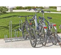 Mottez Range-vélos 5 vélos en acier avec arceaux pour antivol Mottez - B129AR