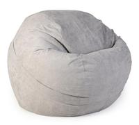 MOTTK Housse de pouf de rangement pour animaux en peluche (sans remplissage) pour enfants et adultes, grande housse de pouf pour organiser les jouets en peluche ou la mousse à mémoire de forme, chaise