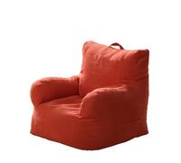 MOTTK Housse de pouf poire sans remplissage, canapé pouf pour adultes, canapé paresseux pour sièges au sol, meubles de salon (rouge, 76 x 68 x 60 cm)