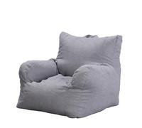 MOTTK Housse de pouf poire sans remplissage, canapé pouf pour adultes, canapé paresseux pour sièges au sol, meubles de salon (gris, 76 x 68 x 60 cm)