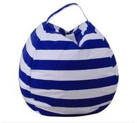 MOTTK Pouf rond de rangement pour animaux en peluche pour enfants, housse de pouf de 35,6 à 96,5 cm sans remplissage, toile de coton de qualité supérieure lavable, organiseur de jouets en peluche