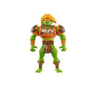 Masters of the Universe Origins Michelangelo Tortues du Château des Ombres Figurine articulée, Association Entre Masters of the Universe et Les Tortues Ninjas avec Accessoires, HTH13